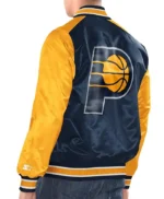 Navy/Gold Indiana Pacers Renegade Satin Jacket