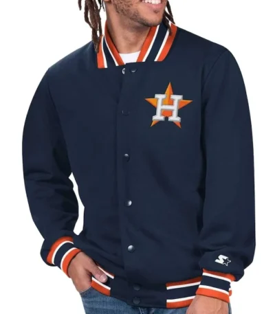 Navy Houston Astros Secret Weapon Jacket