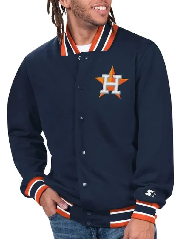 Navy Houston Astros Secret Weapon Jacket