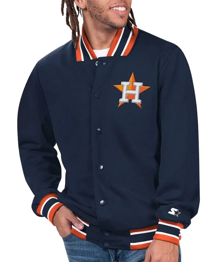 Navy Houston Astros Secret Weapon Jacket Navy Houston Astros Secret Weapon Jacket