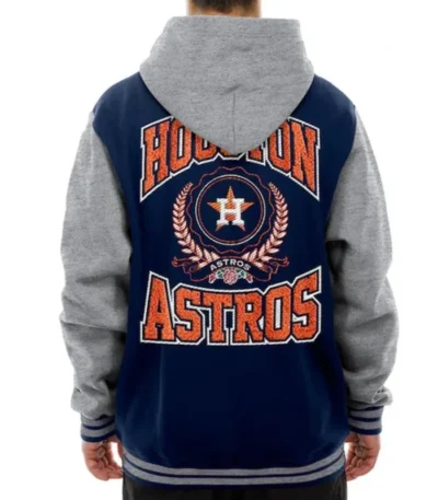 Throwback Prep Houston Astros Navy Hoodie Jacket