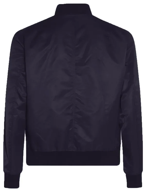 Navy LA Chargers Nylon Bomber Jacket