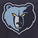 Navy Memphis Grizzlies Bomber Lightweight Nylon Jacket