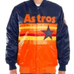 Navy/Orange Houston Astros Satin Jacket