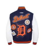 Detroit Tigers Diy Pick Stitch Classic Rib Varsity Jacket