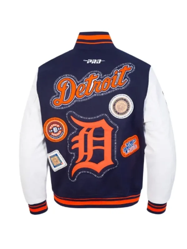 Detroit Tigers Diy Pick Stitch Classic Rib Varsity Jacket