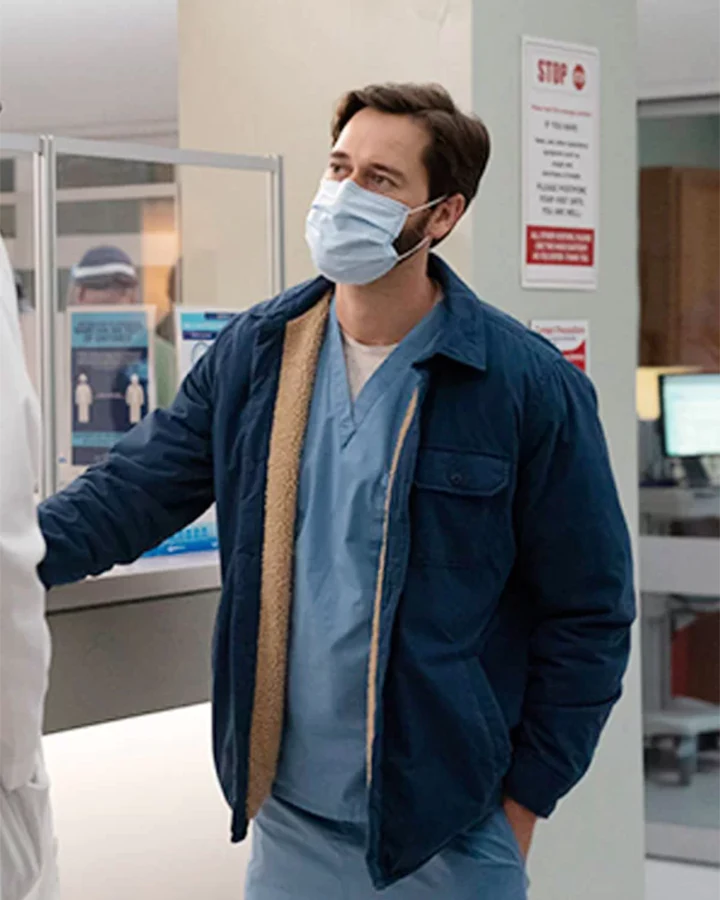 New Amsterdam Dr. Max Goodwin Blue Jacket New Amsterdam Dr. Max Goodwin Blue Jacket