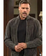 Nick Newman The Young and the Restless Brown Suede Jacket