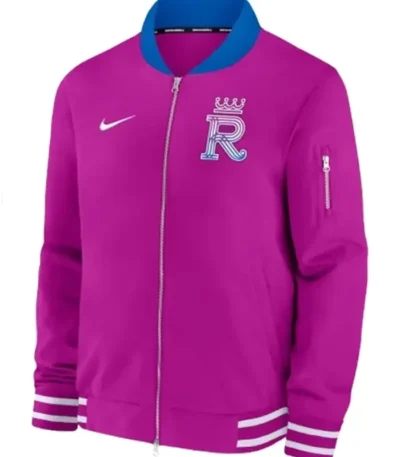 Nike Kansas City Royals Purple Bomber Jacket