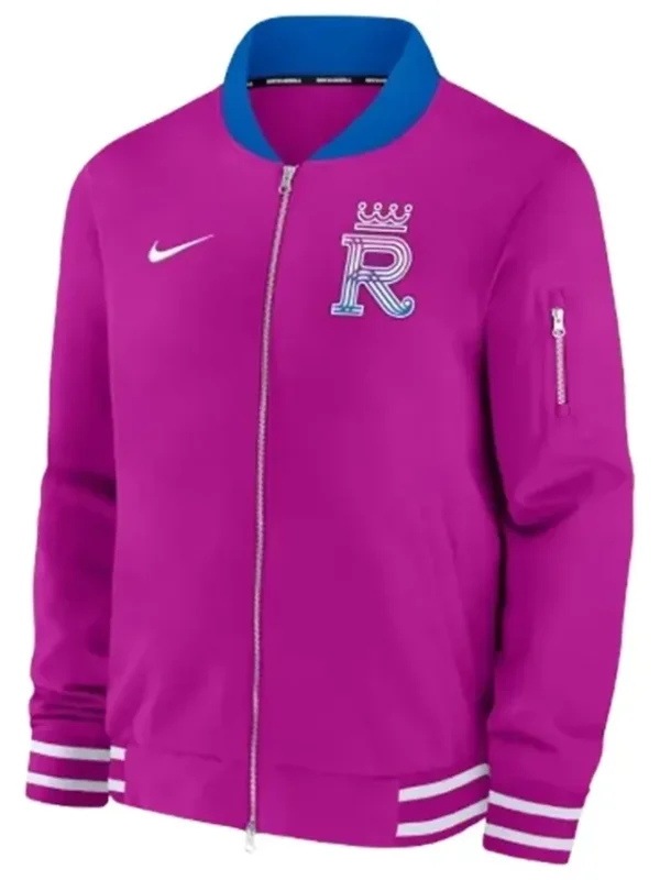 Nike Kansas City Royals Purple Bomber Jacket