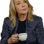 Nikki Newman The Young and the Restless Wool-Blend Blue Jacket