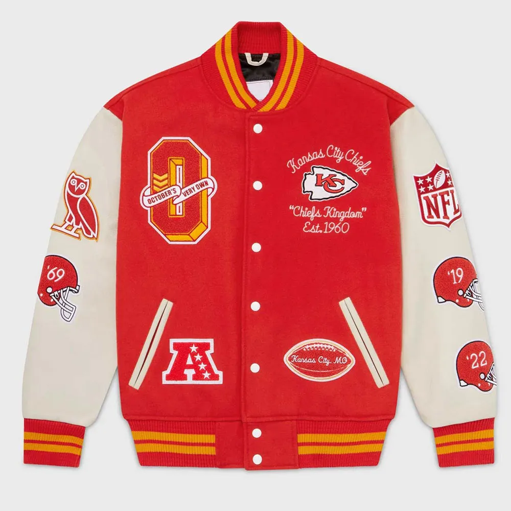OVO Kansas City Chiefs Varsity Jacket OVO Kansas City Chiefs Varsity Jacket