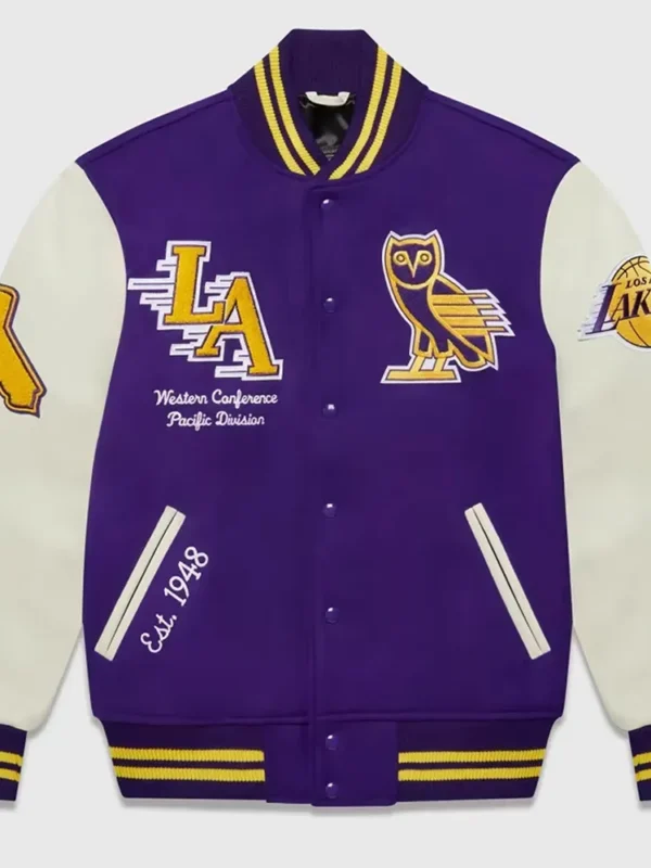 OVO Los Angeles Lakers Varsity Jacket