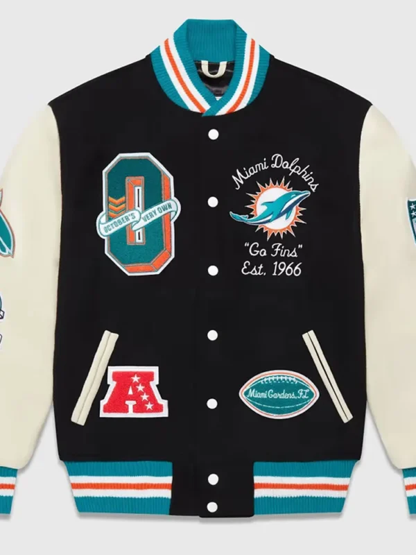 OVO Miami Dolphins Varsity Jacket