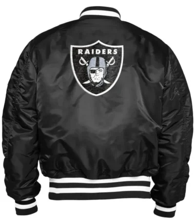 Oakland Raiders Bomber MA-1 Satin Jacket