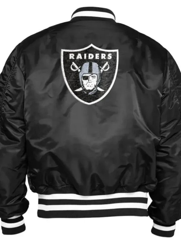 Oakland Raiders Bomber MA-1 Satin Jacket