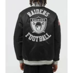 Oakland Raiders Heavyweight Black Satin Jacket