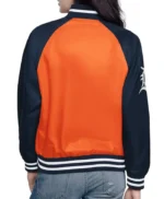 Orange/Navy Detroit Tigers Home Run Varsity Satin Jacket