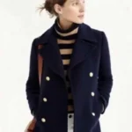 Paige Lassiter Blue Wool Coat Virgin River