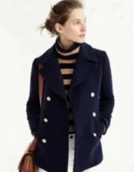 Paige Lassiter Blue Wool Coat Virgin River