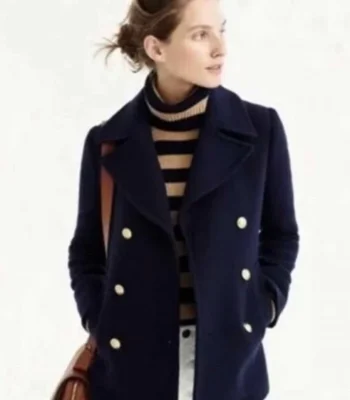 Paige Lassiter Blue Wool Coat Virgin River