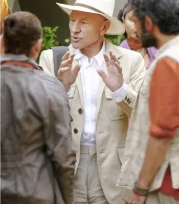 Patrick Stewart Star Trek Picard Off-White Coat