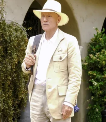 Patrick Stewart Star Trek Picard Off-White Coat