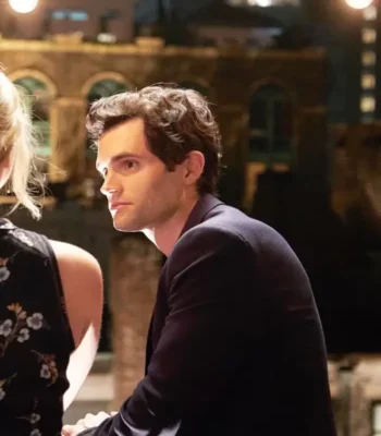 Joe Goldberg You Penn Badgley Blue Blazer