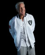 Pete Carroll White Bomber Jacket