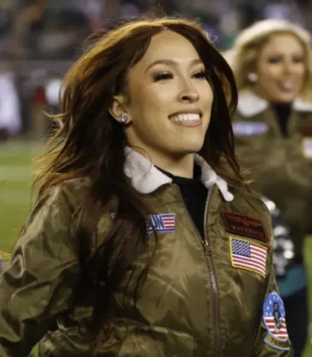 Philadelphia Eagles Cheerleaders Top Gun Bomber Jacket