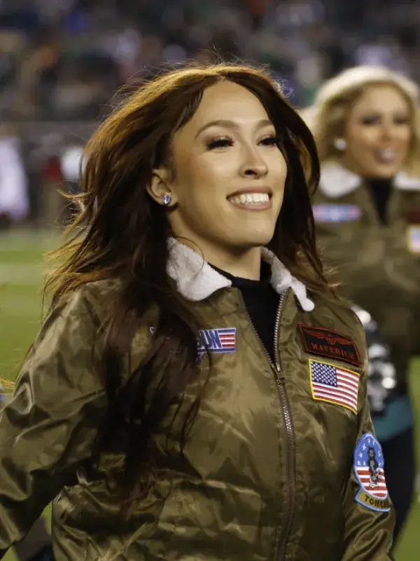 Philadelphia Eagles Cheerleaders Top Gun Bomber Jacket Philadelphia Eagles Cheerleaders Top Gun Bomber Jacket