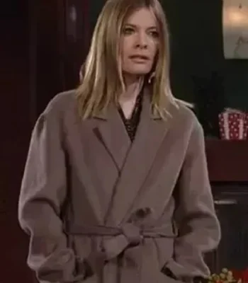 Phyllis Newman The Young and The Restless Brown Wrap Coat