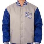Poly Twill Kansas City Royals Gray/Royal Jacket