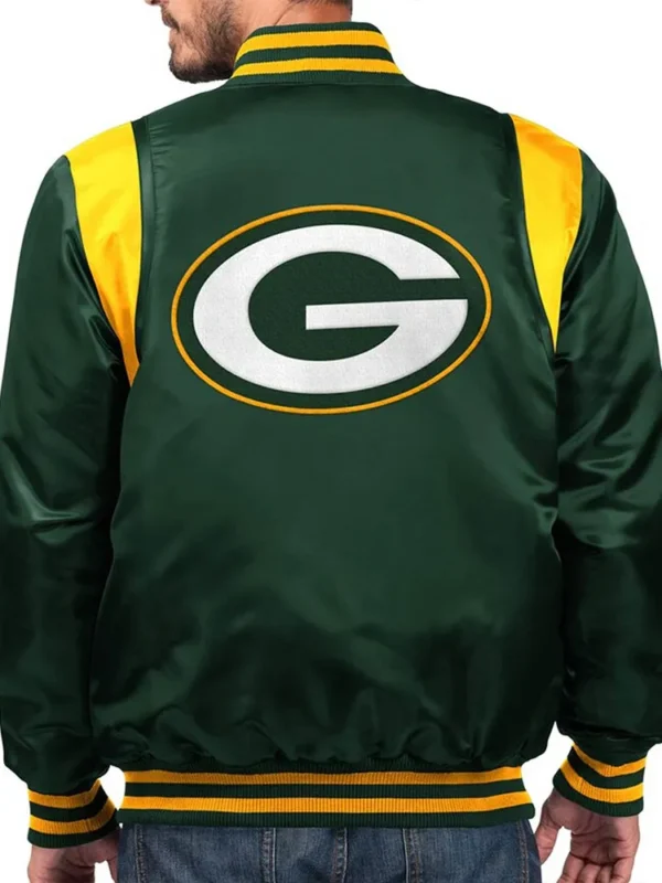 Prime Time Green Bay Packers Green Satin Jacket