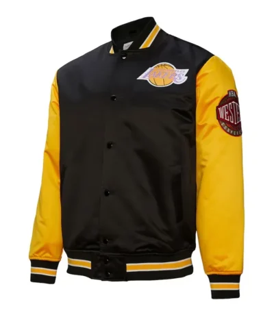 Primetime Los Angeles Lakers Black and Gold Jacket