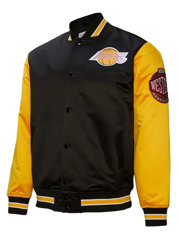 Primetime Los Angeles Lakers Black and Gold Jacket