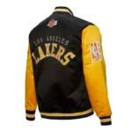 Primetime Los Angeles Lakers Black and Gold Jacket
