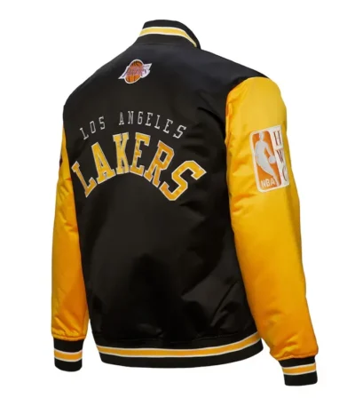 Primetime Los Angeles Lakers Black and Gold Jacket