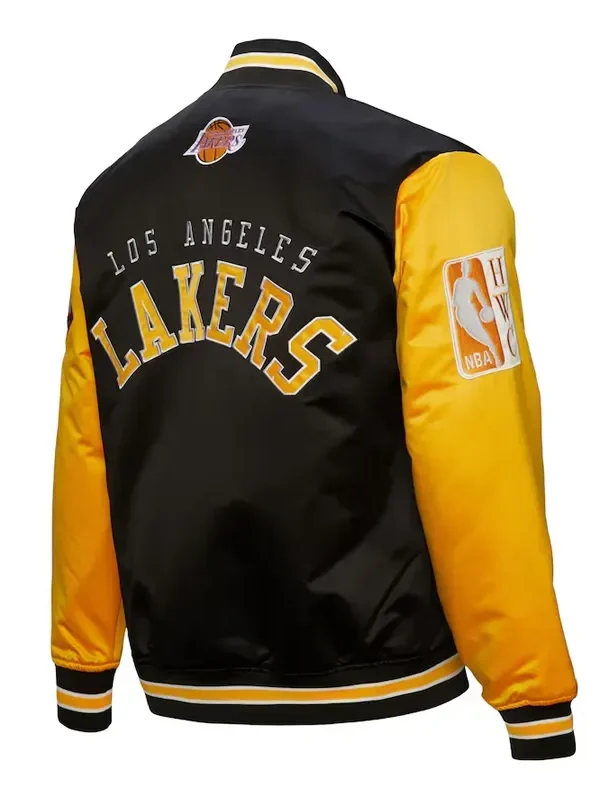 Primetime Los Angeles Lakers Black and Gold Jacket