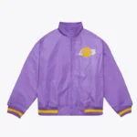 Purple Los Angeles Lakers Satin Full-Zip Jacket