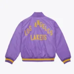 Purple Los Angeles Lakers Satin Full-Zip Jacket