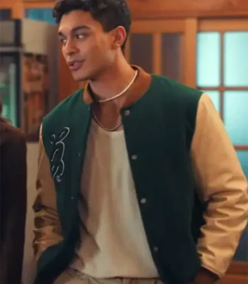 Q XO Kitty S02 Green Varsity Jacket