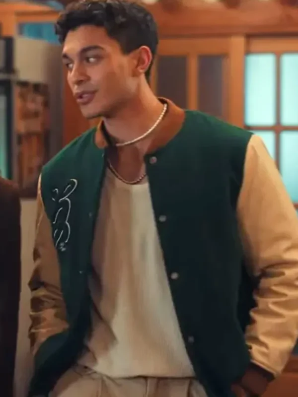 Q XO Kitty S02 Green Varsity Jacket