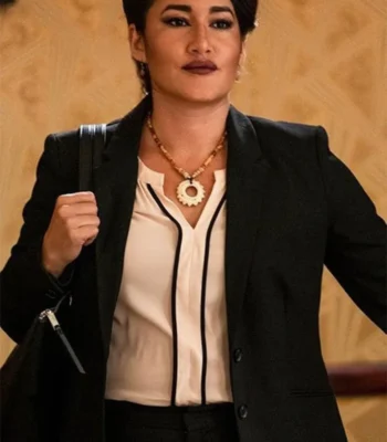 Q’orianka Kilcher Yellowstone Women Black Wool Dress Coat