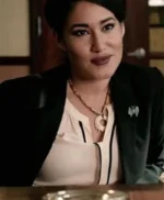 Q’orianka Kilcher Yellowstone Women Black Wool Dress Coat