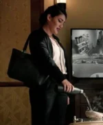 Q’orianka Kilcher Yellowstone Women Black Wool Dress Coat