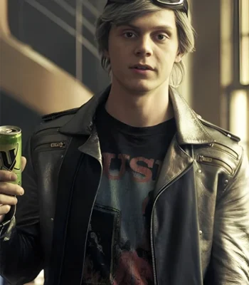 Quicksilver PU Black Leather Jacket