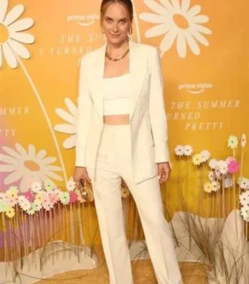 Rachel Blanchard The Summer I Turned Pretty Off-white Suit