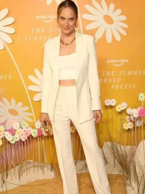 Rachel Blanchard The Summer I Turned Pretty Off-white Suit
