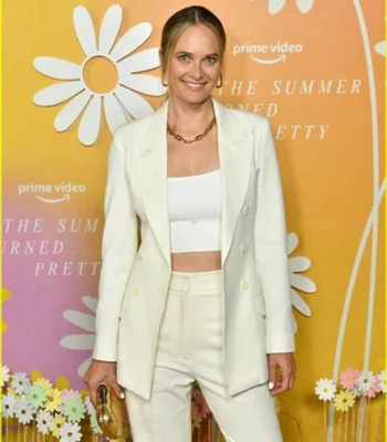 Rachel Blanchard The Summer I Turned Pretty Off-white Suit